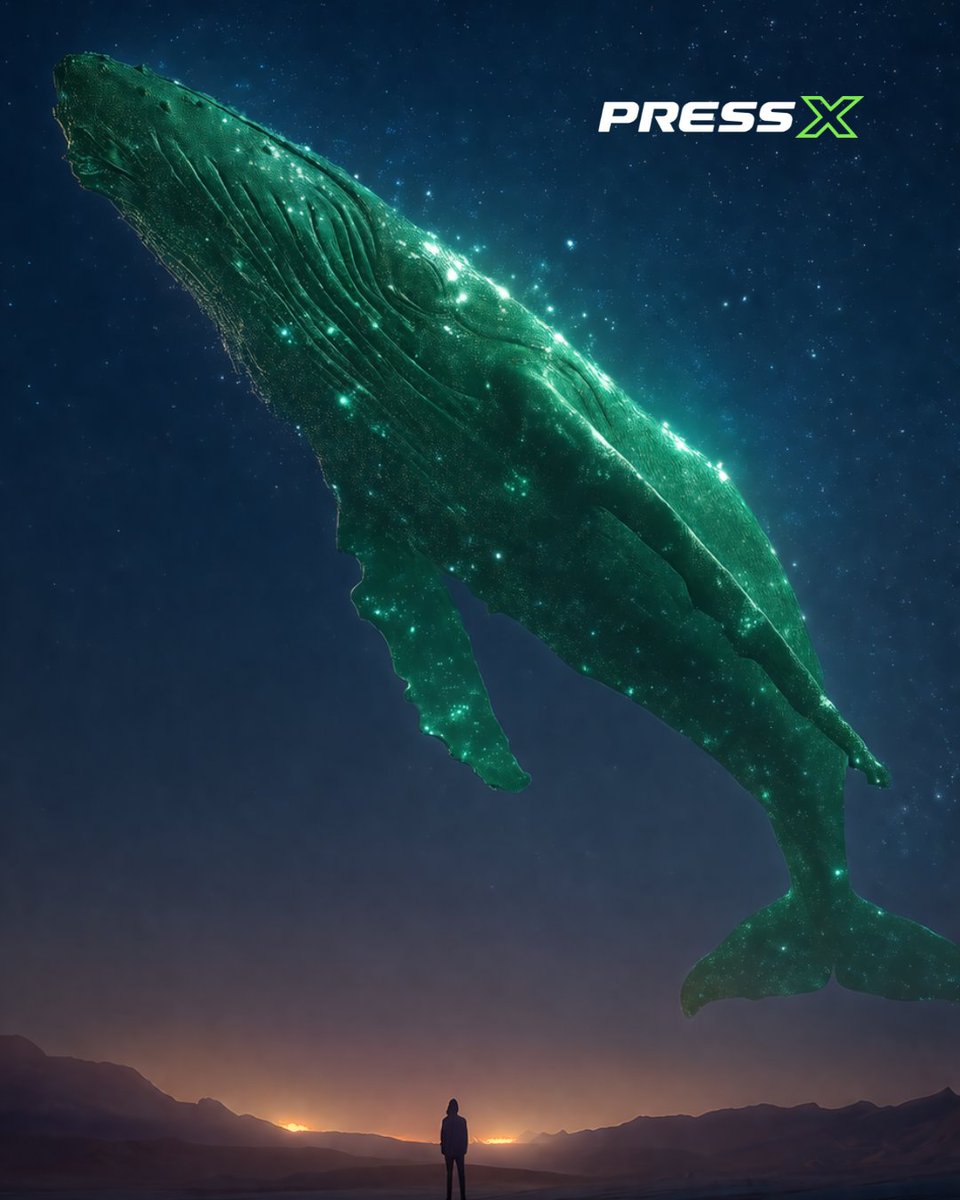 PressX_Global's tweet image. The biggest moves come from above.

#PressX #Whale #SkyVibes #ToTheMoon