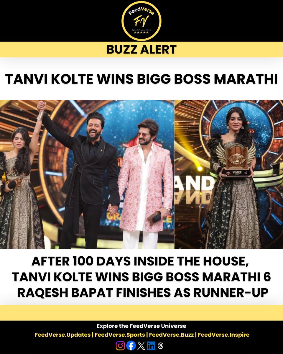 feedverse_media's tweet image. #riteshdeshmukh #tanvkolte #biggboss #marathi #raqeshbapat #jiostar #colors #realityshow #bollywood #latest #update