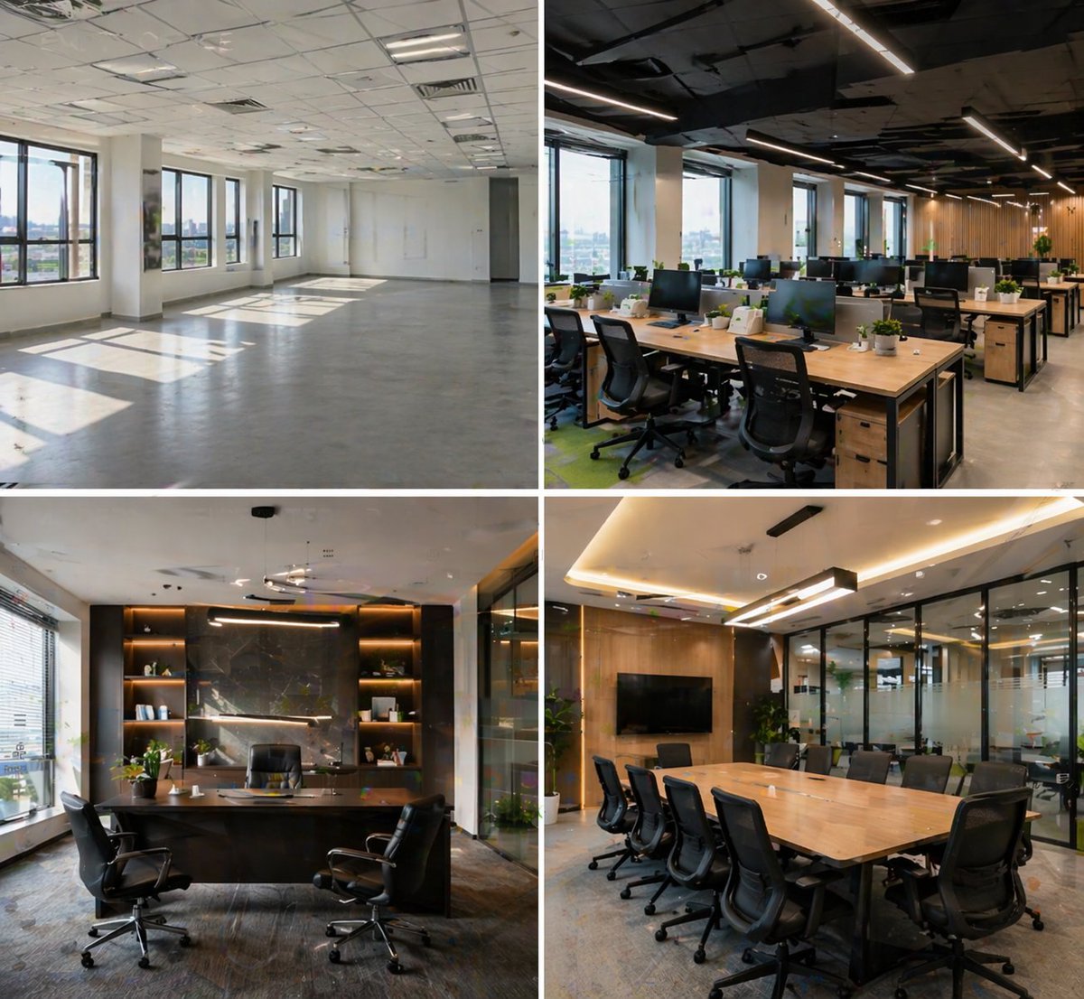 westernoffice1's tweet image. From empty office ➡️ modern workspace 💼✨  

Upgrade your office for better productivity 🚀  
📍 Delhi NCR  

DM for setup 🔥  
#OfficeDesign #Interior #Workspace