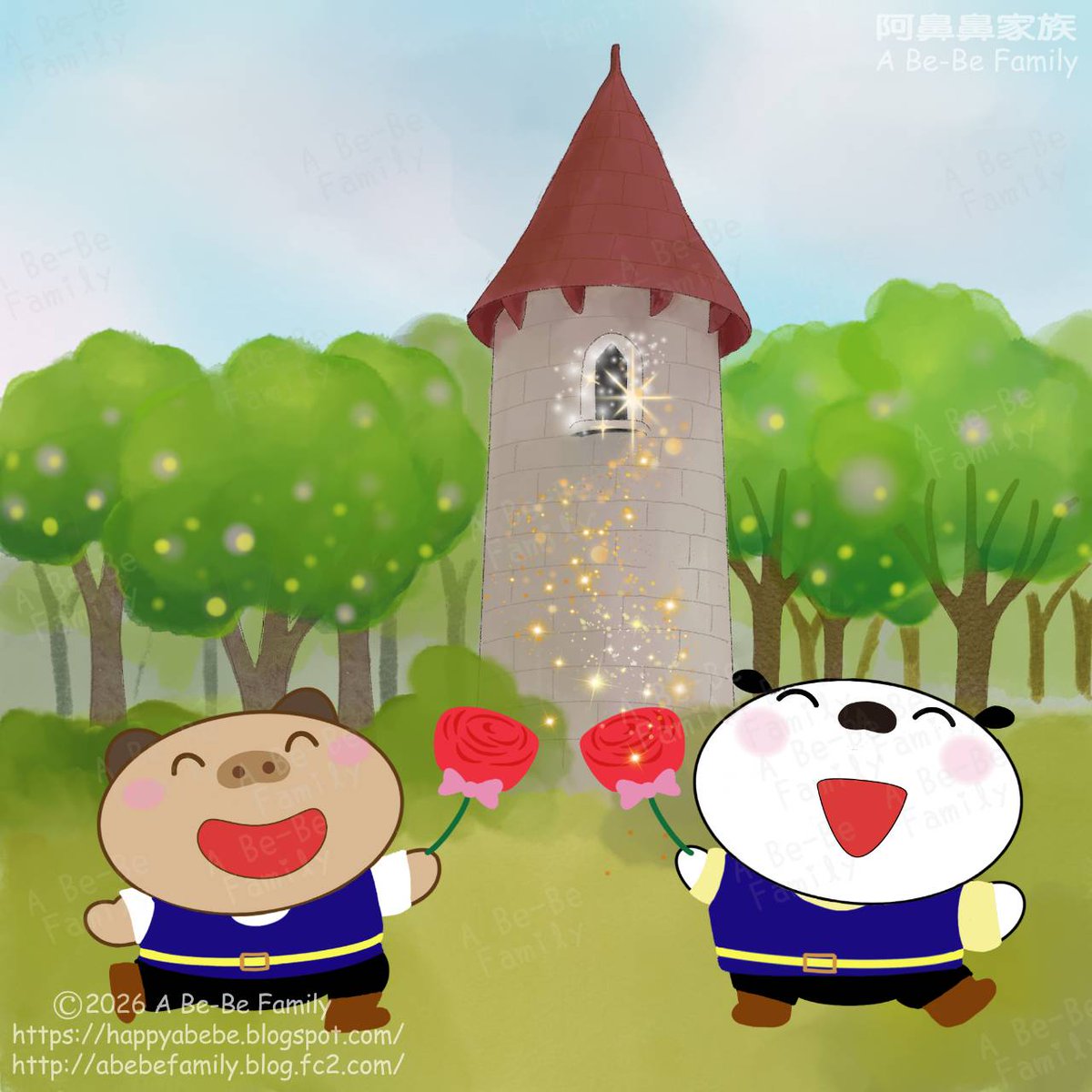 abebe_happy's tweet image. 『長髮公主妞鼻鼻』VI
阿鼻鼻王子與豬鼻鼻王子不知不覺開心地跳起舞來(轉圈圈XD)~~
疑~?前面那個是??
城堡!!!
於是，兩位勇敢又帥氣的小王子邁開步伐向前衝去~~
接著他們會遇到甚麼呢?XD

#長髮公主 #Rapunzel #說故事