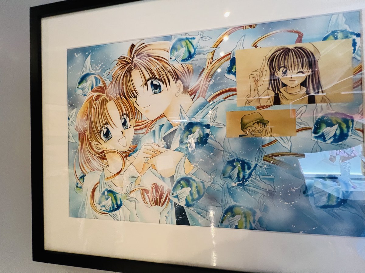 種村有菜先生の30周年記念展、元りぼん仲間と見て感嘆してきました…
昔は好きとか憧ればかりで、今だから尚更凄さがわかることも増えて…そして、原稿用紙ってこんなに大きかったっけ…!?
アナログ原稿ってすごい迫力
かおすも勉強した方がいいので見せてあげました
 #種村有菜30周年 