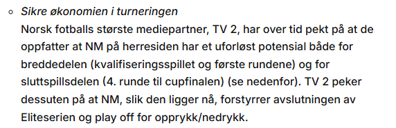 NSAstyret's tweet photo. Økt kommersiell interesse

TV2 og NFF stod hånd i hånd og mente at cupen ville bli mer kommersiell interessant ved en omlegging. 

Fasiten er at cupen er så uinteressant at TV2 ikke engang gadd å skaffe seg rettighetene i den nye medieperioden. https://t.co/1HD9CGBZ18