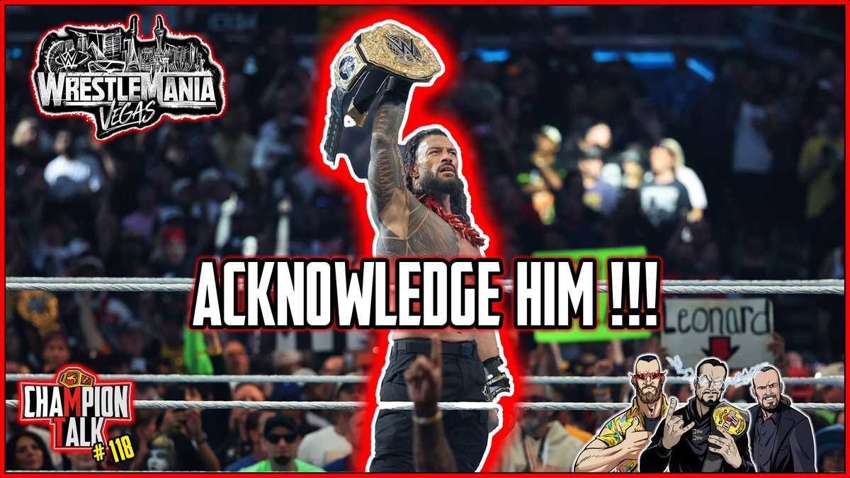 FormlessOne's tweet photo. WWE Wrestlemania 42 Review - Der Champion Talk wird 3 Jahre alt ! | Champion Talk # 118
https://t.co/1TtxmJlU2k

#ChampionTalk #WWERaw #WrestleMania42

Wrestlemania ist Geschichte!

Roman Reigns steht einmal mehr im Mittelpunkt und verlangt: ACKNOWLEDGE HIM. https://t.co/LWG4RD6pek