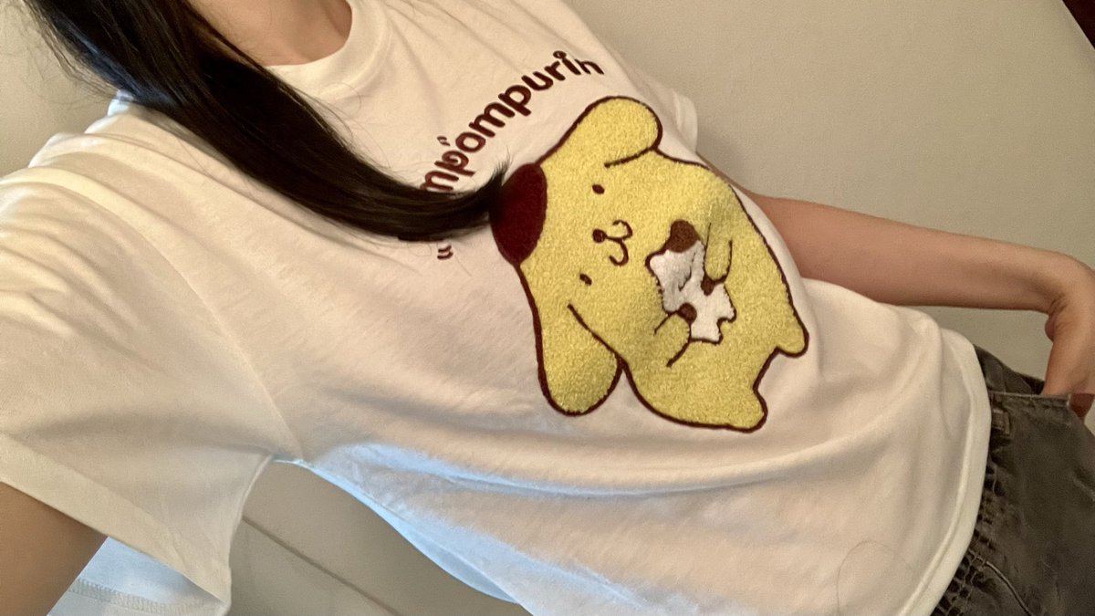 yuh870's tweet photo. 今度ピューロにインする時用にプリンくんのTシャツを買ったんだけど可愛すぎるから見てくれ。
つけ襟つけてカーディガン羽織ってフェミニンに着るか、Tシャツらしくそのままスポーティにいくか悩ましい( ˘꒳˘  ).｡oO https://t.co/TTrQFPmggG