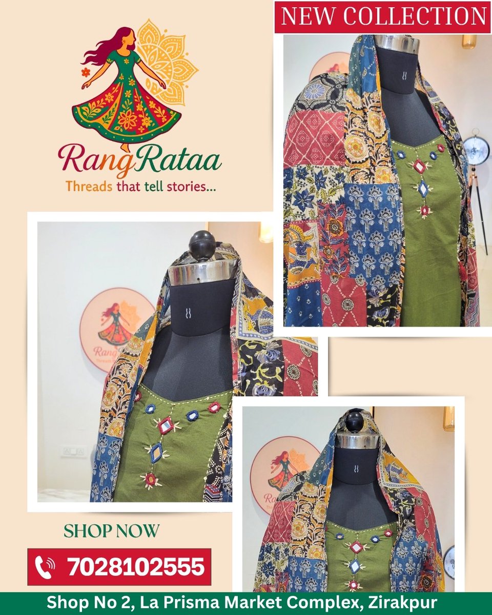 RangRataa's tweet image. New collection drop 💚
Effortless style meets vibrant charm ✨🛍️ Shop now – Limited stock
📍 Zirakpur | 📞 7028102555#RangRataa #EthnicWear #NewCollection