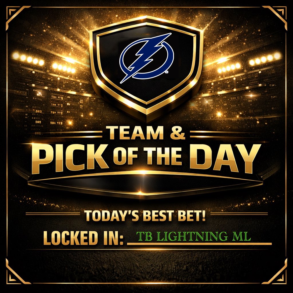 EarnWithEd's tweet image. 🚨💰 

We’re BACK with a NUKE in the #NHL!

Tampa Bay #Lightning ML is the single play for today. Tampa Bay doesn’t pull a Pittsburgh — they go to Montreal split 1-1. 

#Gambling𝕏 #NHLPlayoffs
