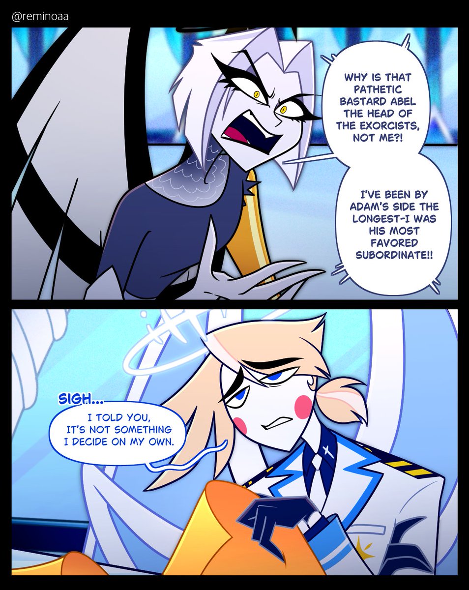 reminoaa's tweet image. Lute×Michael 
#HazbinHotel #HazbinHotelLute #HazbinHotelMichael #HazbinHotelOC #remiOC