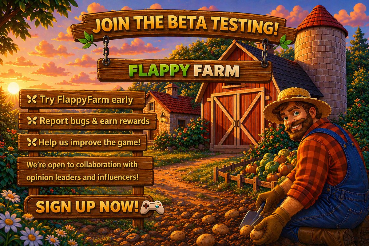 Flappy Farm tweet media