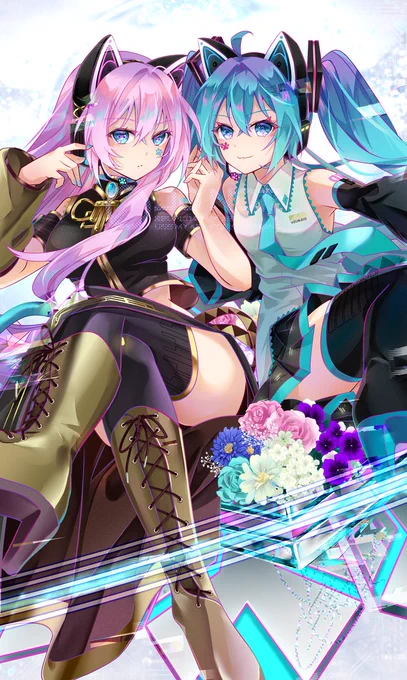 電子の華 #初音ミク #巡音ルカ