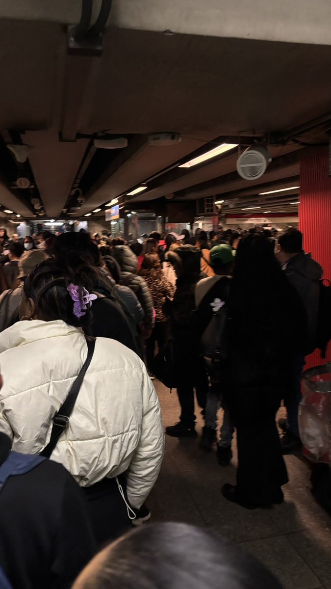 cnanca's tweet photo. @metrodesantiago estación san Alberto hurtado todos los días lo mismo colapsado https://t.co/ZGxwZ335uy