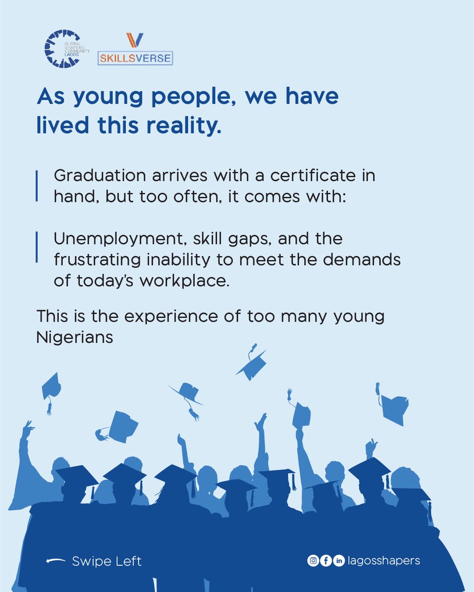 LagosShapers's tweet photo. 🗣️We recently launched the Future-Ready Workforce Initiative,  a response to the reality too many young Nigerians are facing, and our commitment to change that.

Follow the thread understand why we launched this initiative and what it means for young professionals like you and me https://t.co/5GEMsxdjmC