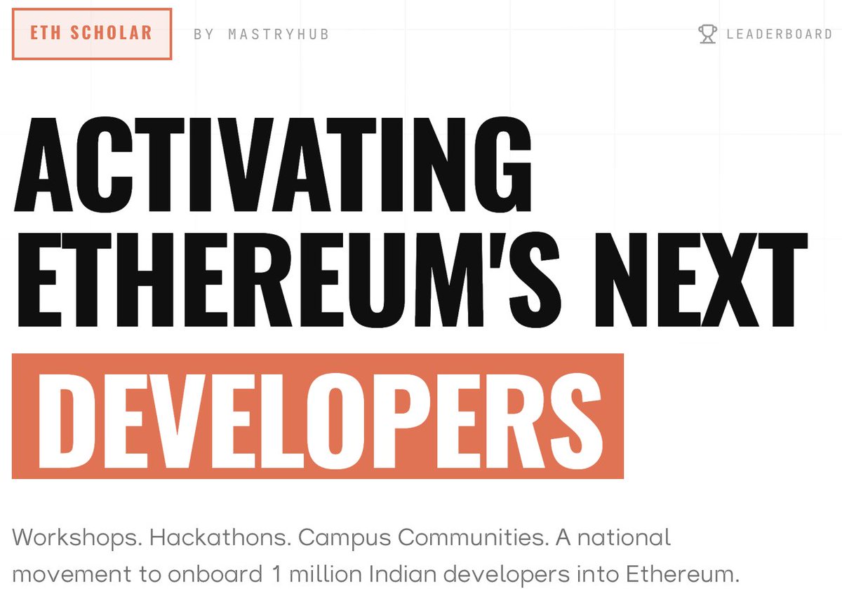 punit__jain's tweet photo. 🚀 Applications Open: ETH Scholar Campus Ambassador Program by @MastryHub 

India has millions of talented Web2 developers. But very few are actually building in Web3. Not because of lack of skill but because there’s no clear entry point.

That’s what we’re trying to change. With hashtag #ETH hashtag #Scholar, we’re enabling students to start, learn, and build in Web3 directly from their campuses.

We’re now inviting students/developers to become Campus Ambassadors.

You’ll lead your college’s Web3/Ethereum chapter, organize workshops and hackathons, and build a real developer community.

📅 Last Date: 15th May 2026
 
🔗 Apply here: https://t.co/2JxFm9ksxc

If your campus doesn’t have a Web3 ecosystem yet this is your chance to build it.

Comment “ETH” or DM me.

@EFetheverywhere  @ethmumbai  @naruto11eth  @sokkkkaaa  @nethan_eth  @candufaz  @AroraBhavyam @ant_sabado  @Sai__Jadhav @ethereumfndn