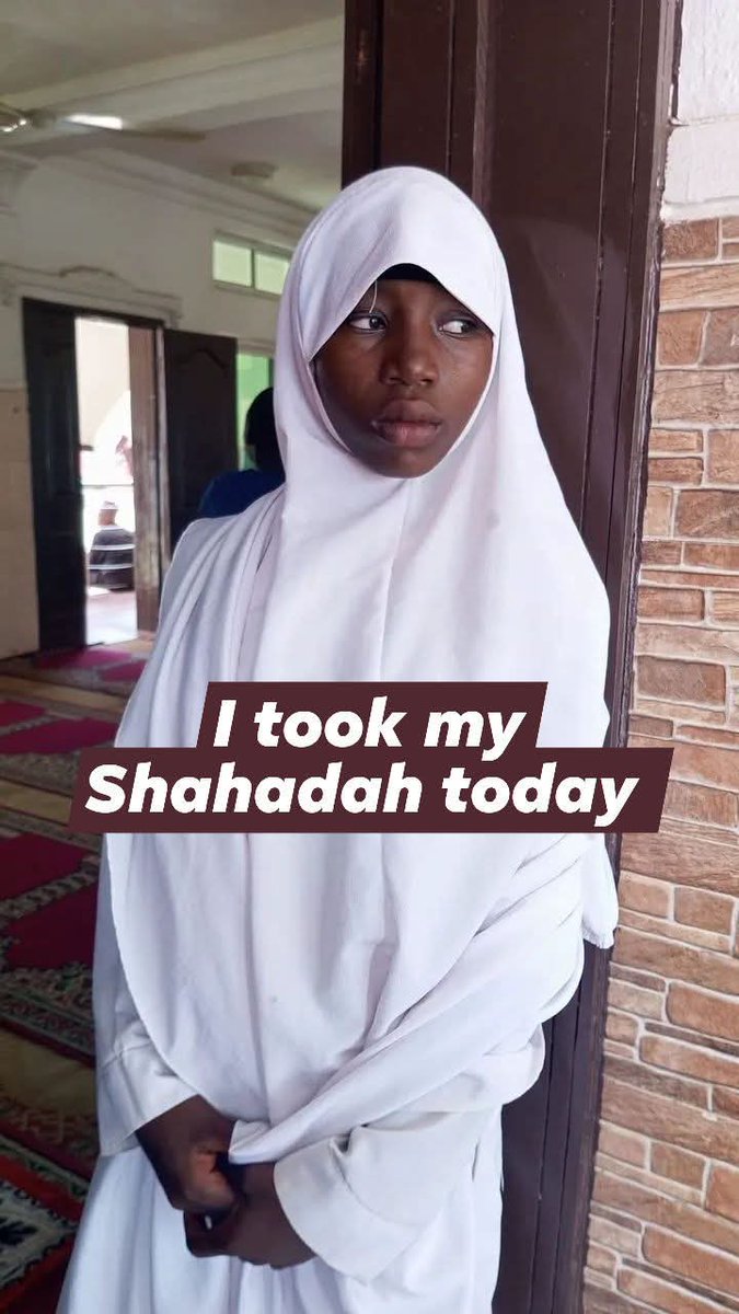 Alhamdulillah, a sister has embraced Islam."😍
Say a  Prayer for Her🙏
May Allah (SWT) grant her steadfastness on this path, fill her heart with tranquility, and surround her with a supportive community that reflects the beauty of the faith. May her journey be filled with ease,