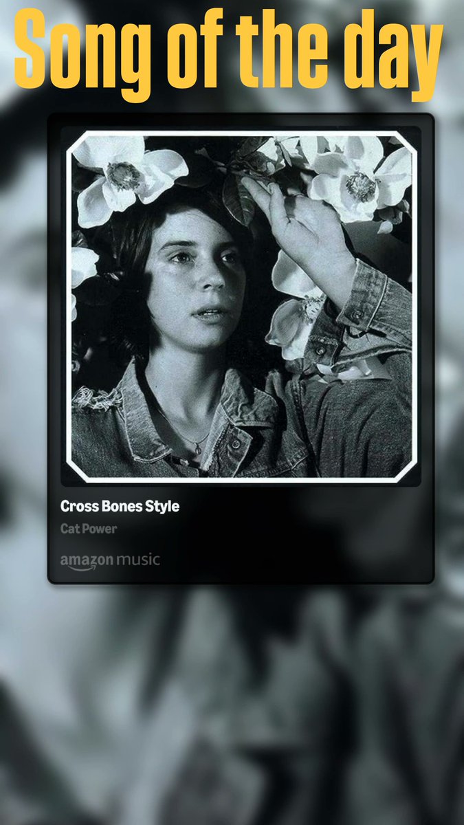 Thiscrazychaot1's tweet image. Song of the day

#song #music #dance #crossbonesstyle #catpower @CATPOWER