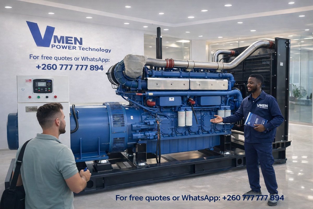 VmenPower's tweet image. ⚡ Power outages? Not your problem.

Keep your business running with reliable generators from VMEN POWER TECHNOLOGY.

📞 +260 777 777 894

#VmenPowerTechnology #ReliablePower #Generator #ZambiaBusiness