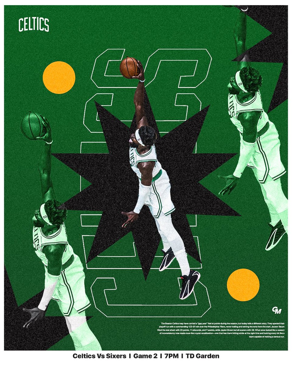 giomadeit's tweet image. ☘️ GAME DAY ☘️

#CELTICS
#SIXERS 

LETS GO UP TO 2-0 HEADING TO PHILLY! 

#differenthere