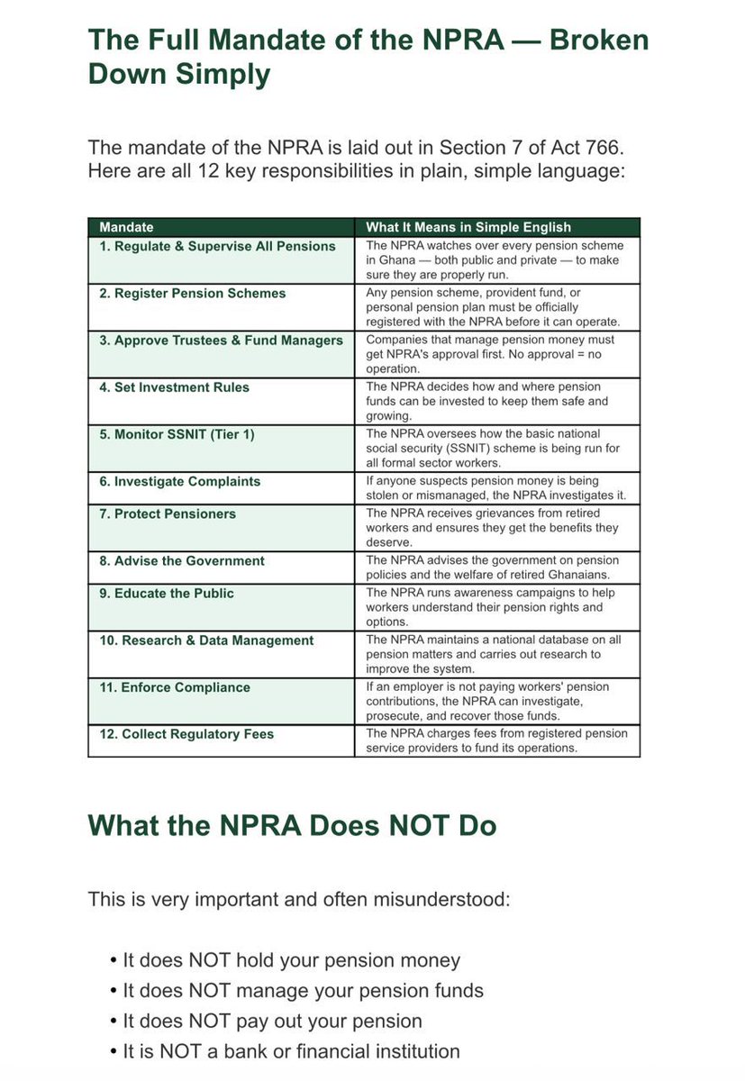 Oversight is everything. The National Pensions Regulatory Authority ensures your pension is handled right. #TheNPRAMandate #TruthForPensioners