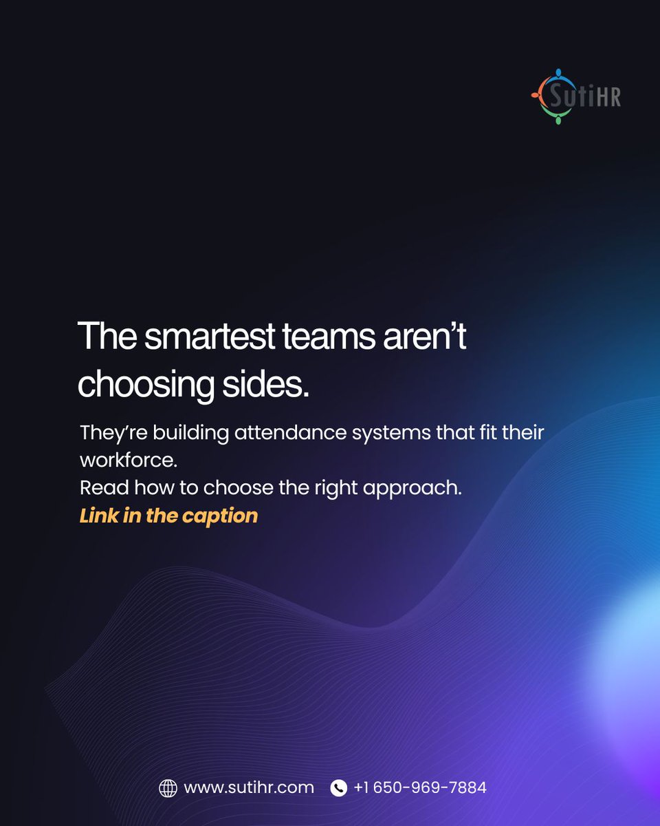 sutisoft's tweet image. Biometric or cloud—what’s the right choice?

Maybe the answer isn’t choosing one at all

Find out 
what actually works for modern teams: sutisoft.com/blog/biometric…

#HRTech #BusinessTools #Automation