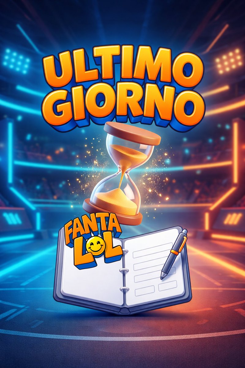 il_fantalol's tweet photo. ⏳ Manca solo 1 giorno! Le iscrizioni a FantaLOL chiudono domani!

👉 24 ore. Nessuna scusa. Un click e schiera il tuo team adesso su https://t.co/1K6zTCoNvm prima di mangiarti le mani! 💀💀

#FantaLOL #LOLChirideèfuori #PrimeVideoIt #UltimeOre #iscriviti https://t.co/Twm9KX4Syb