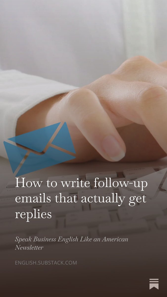LanguageSuccess's tweet image. Useful #English - How to write follow-up emails that actually get replies, by @LanguageSuccess open.substack.com/pub/english/p/…