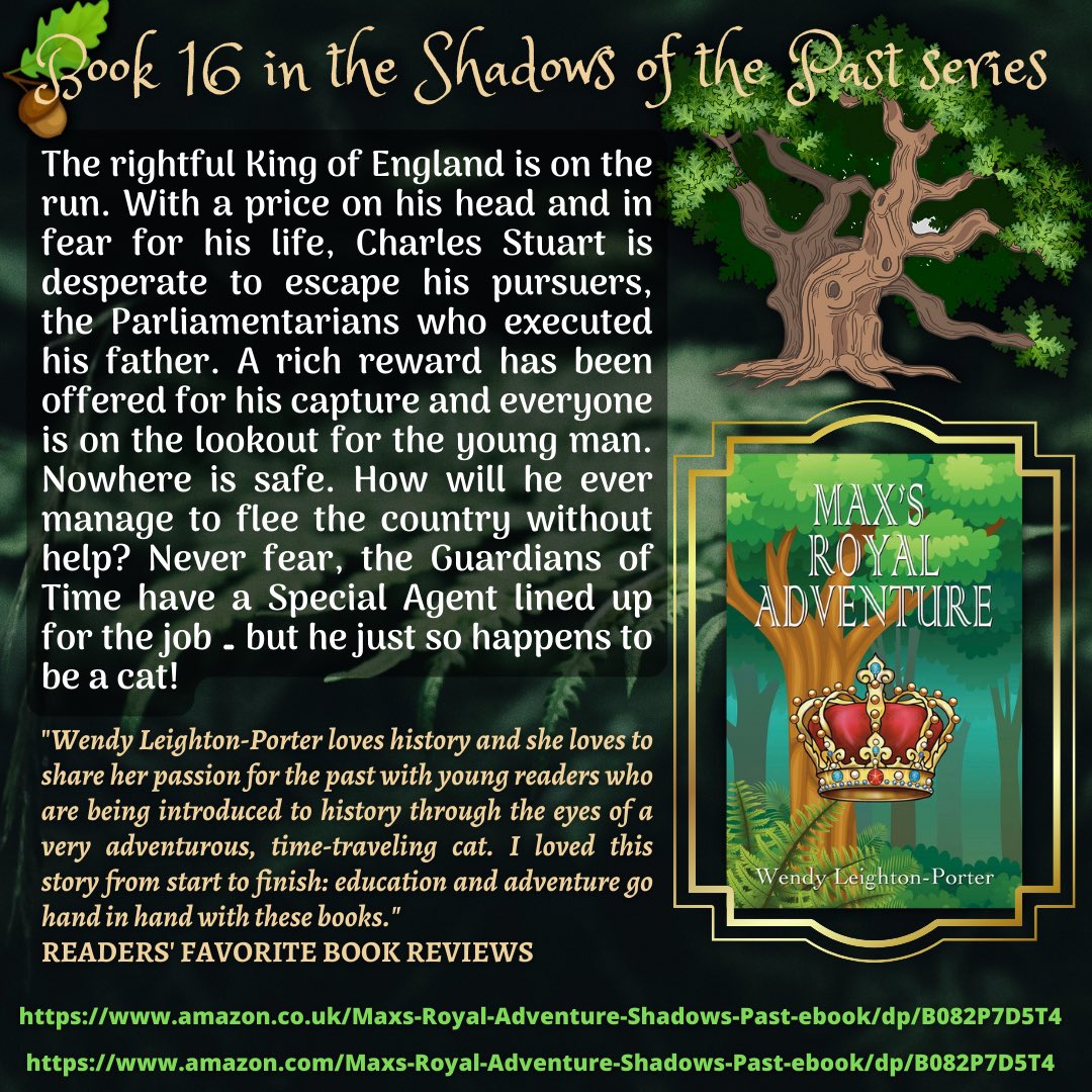 MainChannel_'s tweet image. '5 ⭐️- an EXCELLENT book (by @WLP_author). Kids learn history without even knowing they are learning.'  

UK: amazon.co.uk/Maxs-Royal-Adv…
US: amazon.com/Maxs-Royal-Adv…

💫#KindleUnlimited💫
#childrensbooks #kidlit #histfic #history #mg #timetravel #cats #IARTG #Kindle #books #ebooks