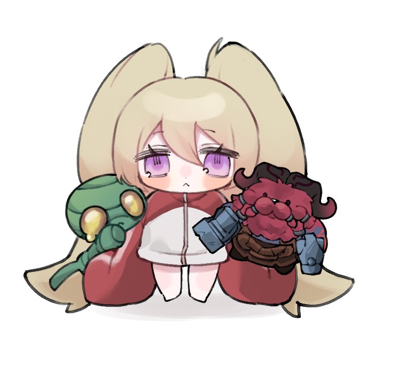 お友達を描きました❤️💜