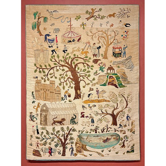 AntiqueDigest's tweet image. At the Wallace Hall Antiques Show: A needlepoint silkwork of Central Park from the 1930s, 42½" x 30¼" x 1¼", was priced at $10,500 at the booth of Earle D. Vandekar of Knightsbridge, Downingtown, Pennsylvania maineantiquedigest.com/stories/the-20… #antiques #antique #CentralPark #NYC #art #show