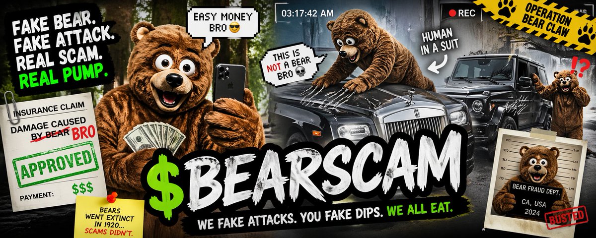 dekrpt's tweet photo. $BEARSCAM exposed! 

Operation Bear Claw https://t.co/gWgKYFjtZm