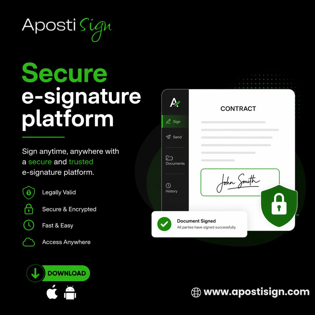 apostisign1's tweet photo. 🔐 Need faster document approvals? Try our Secure E-Signature Platform.

✅ Legally Valid
✅ Secure &amp; Encrypted
✅ Sign Anywhere
✅ Fast &amp; Easy
Go paperless today with ApostiSign.
🌐 https://t.co/RoG0BmySEA
#ESignature #DigitalSignature #SecureSigning #ApostiSign #Paperless https://t.co/PKhD4RAyHU