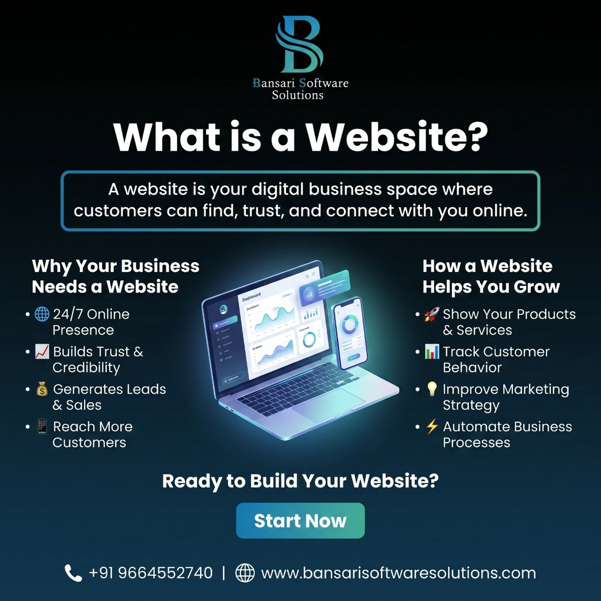 BansariSoftware's tweet image. Your business deserves a home online. 🏠💻

A website = 24/7 visibility + instant trust + more sales. 🚀

Stop losing leads to competitors who are easier to find. Let’s build your digital workspace today!

Check us out: bansarisoftwaresolutions.com
#TechStartup  #BusinessTips