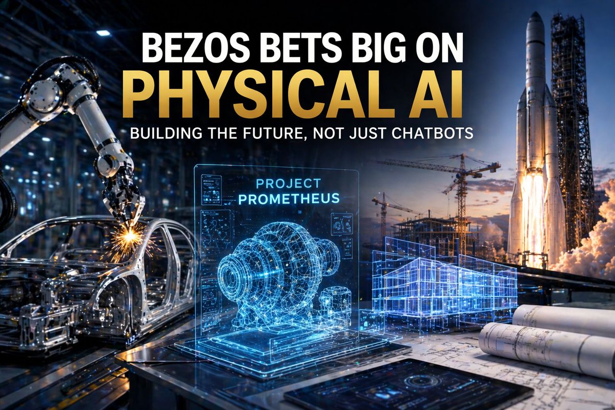 Jeff Bezos isn't just building another chatbot. He’s moving AI into the real world. His AI lab, code-named Project Prometheus, is reportedly nearing a $10 billion funding round that values the company at $38 billion. For context, that’s one of the largest early-stage valuations
