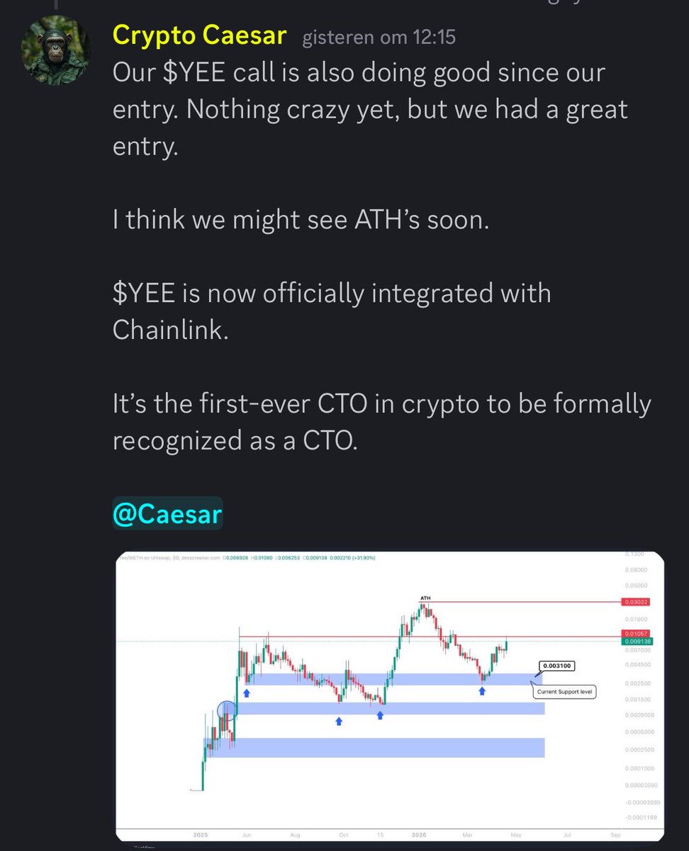 We keep on buying $YEE in our private.

ATH’s soon imo. 

Make sure to join btw:

discord.gg/enterthevault