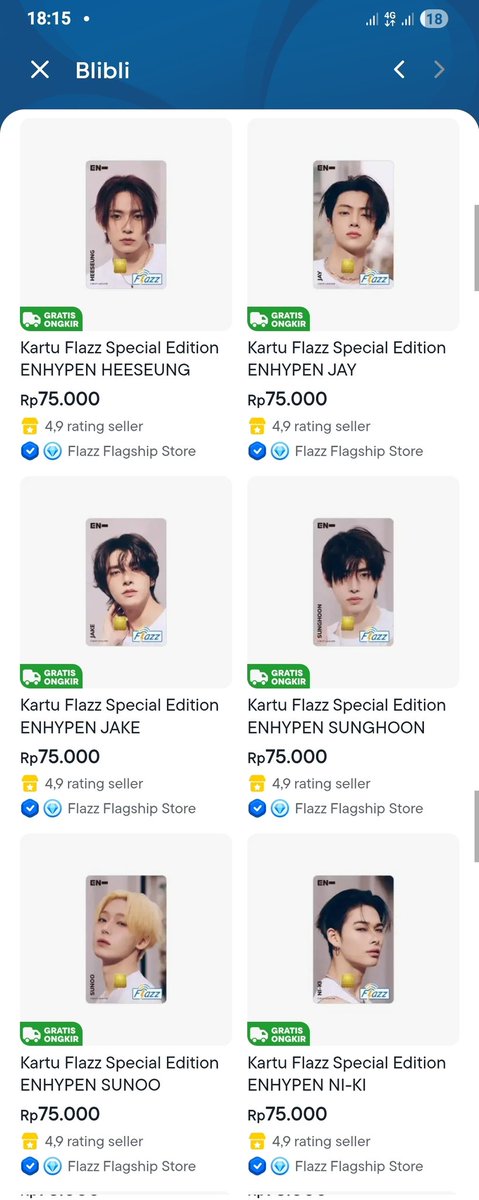 svnooshinee's tweet photo. WTS Jasa CO kartu Flazz BCA x ENYPEN 

💰fee 10k/kartu
📍after payment nanti lokasi tujuan pengiriman disesuaikan ke domisili kalian masing²
✅️ready all desain, kecuali sunghoon
☎️order chat di wa: https://t.co/tvpjMOXwZz

#zonauang #engene #enhypenis7 #enhypen #kpop #kpopmerch https://t.co/1BVZ63CngB
