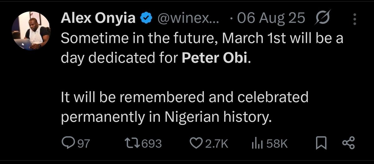 <a href="/felixherbt/">Felix</a> <a href="/winexviv/">Alex Onyia</a> If I was Ibo I'd be ashamed. Why do y'all display inferiority complex so blatantly and unashamedly in the East? Here is your Alex fraternizing with Peter Obi your Ibo presidential candidate.