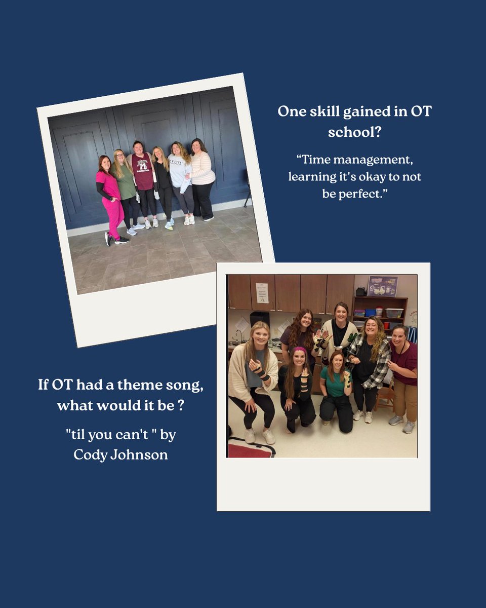 ShenandoahOT's tweet image. This week we are highlighting Sarah McKercher, a year two in our MSOT weekend program!

Best study tip? “Keep organized. Teach your peers, friends, and family the information. Believe in yourself.”

We are so proud of you Sarah!

#ShenandoahUniveristy #OT #MSOT #StudentSpotlight