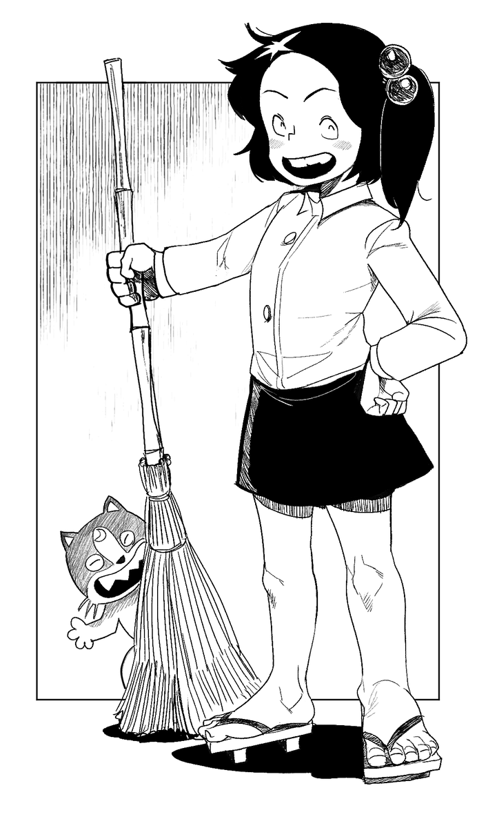 hunter_rank_E's tweet photo. この前初めて見たじゃりン子チエ、手慣らしに描いてみたけどめちゃくちゃ手に馴染む https://t.co/fAZ9FJ0Mp5