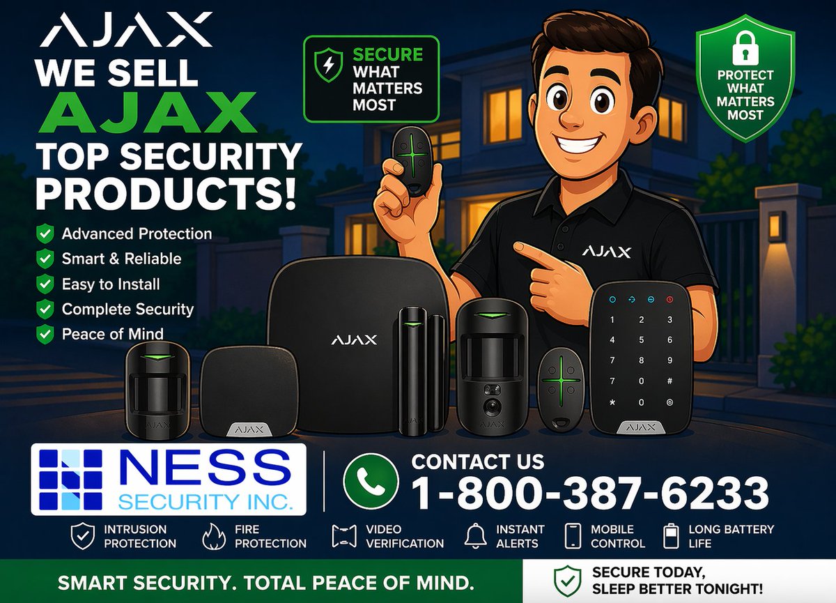 #TuesdayThoughts we are authorized dealers of the #hottrend #Ajax #securitysolutions #contactus to learn more.