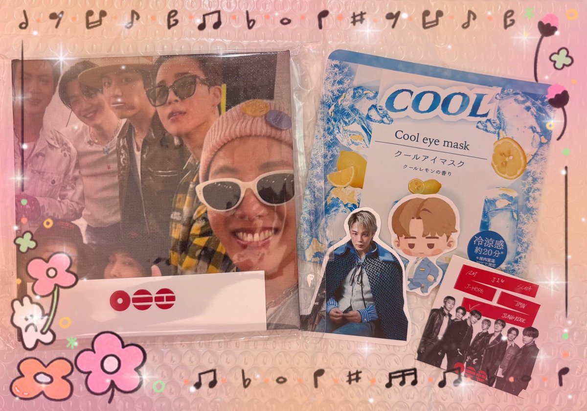 さくらんぼ🍒ちゃんのソンムルデコパージュが届きました✨✨
イルコン行けず会うこともできなかったんですけど嬉しいです😭
このホビたんの笑顔に癒されるし💜
シールとアイマスクも嬉しいです✨
ありがとうございます😍
来年は会えますように🍀*゜
これからも宜しくお願いします❣️
<a href="/Sakuranbo_v1230/">🍒Sakuranbo🍒</a>