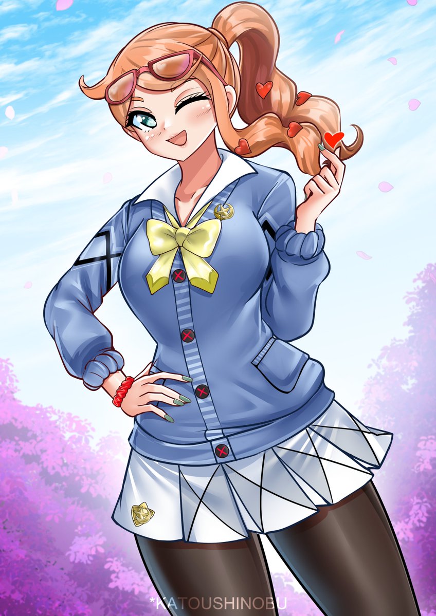 Fanart Sonia in academy outfit~

#ソニア #sonia 
#ポケマスアート #Pokemon #ポケマスEX