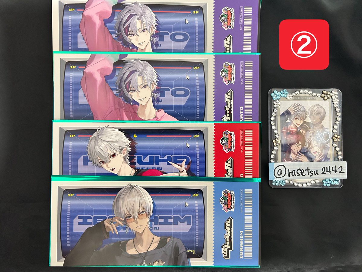 rasetsu2442's tweet photo. 【交換】
にじさんじ VSせめよん ランダムフォト風カード 特典 チケット風カード

譲▶︎画像①②
求▷画像③④の⭕️

郵送希望📮
今回仕事の関係で日程によっては、発送にお時間かかる可能性あり。
先着ではなく、条件の良い方優先

お気軽にお声がけ下さい😄 https://t.co/92csYlLpJq