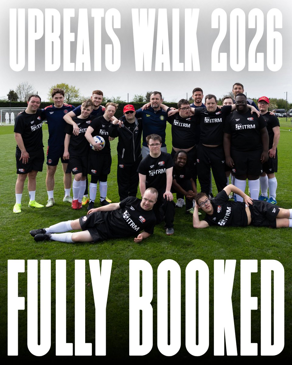CAFCTrust's tweet photo. 👣 This year’s Upbeats Walk is now FULLY BOOKED! Thank you to everyone who has signed up to join in and for your fantastic fundraising efforts so far 🫶

While places are no longer available, you can still play your part by donating to the cause ⬇️

#cafc | @CAFCofficial
