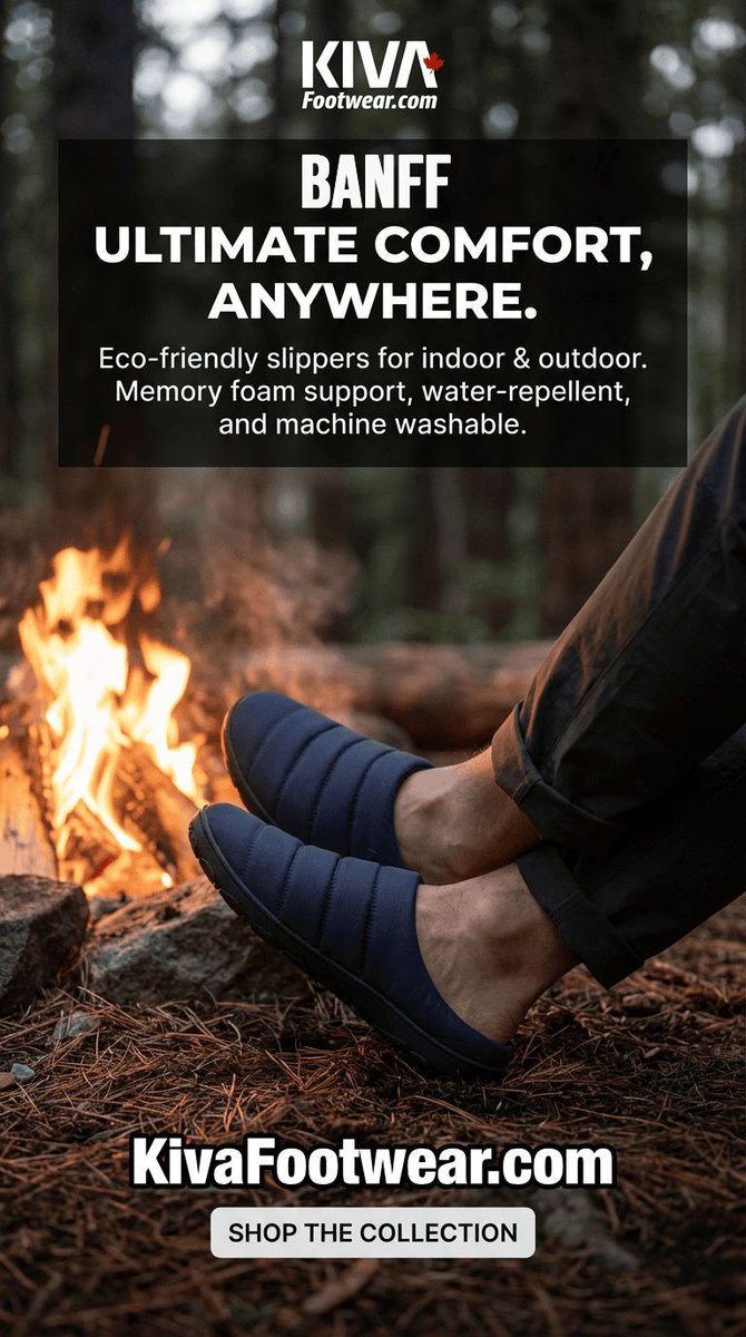 thekivafootwear's tweet image. Kiva Banff - ULTIMATE COMFORT ANYWHERE   KivaFootwear.com

Eco-friendly slippers for indoor &amp;amp; outdoor.
Memory foam support, water-repellent, and machine washable. 

#kivafootwear #oceanreclaimed #recycled #canadianbusiness