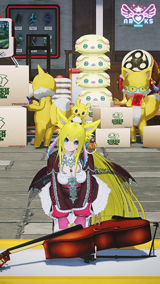 一人旅、港町編  3/5

お買い物、お買い物～
と、買い物タイム♪
お姫様は楽器が欲しいみたいです
可愛らしいですね

一方、後ろの奴らは段ボール一杯に買い物しているみたいですが…😅
#PSO2NGS_SS #メンテの日なのでssを貼る