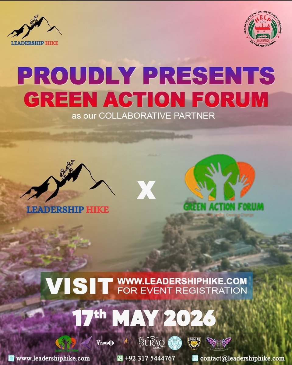 hike_leade73926's tweet image. 🌿 Not just a hike—a movement.
Proud to announce Green Action Forum as Impact Partner for Leadership Hike – Chapter 6 💚
Turning steps into impact 🌍
📅 17 May 2026
🔗 leadershiphike.com⁠�
#LeadershipHike #LeadTheWay #HikeWithPurpose