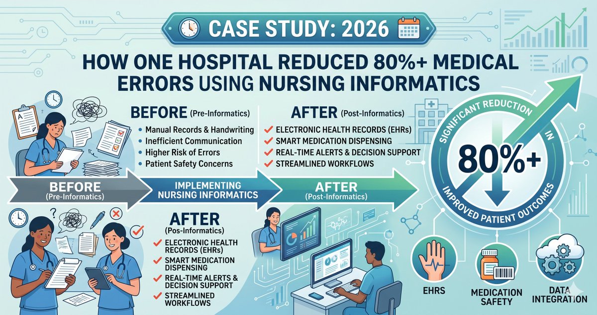 nurseseducator's tweet image. How one hospital reduced 80%+ medical errors using nursing informatics 🚨

EHRs + smart systems = safer patients 👇
 nurseseducator.com/how-one-hospit…
#PatientSafety #Nursing