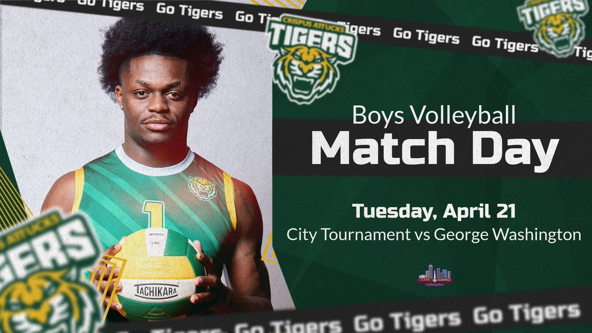 Attucks_Sports's tweet image. Boys Baseball and Girls Softball @ Christel House at 5:30pm!
Track @ Perry Meridian at 5:30pm
Boys Volleyball City Tournament at 5:30pm at George Washington @IPSAthletics @CAttucksIPS 
#CrispusAttucksAthletics 
#TigerPride
#AllIn