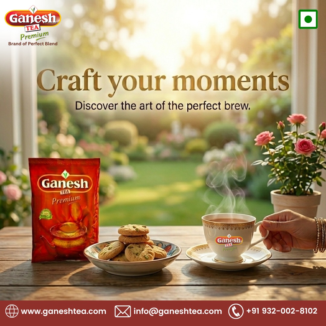 ganeshtea_'s tweet image. Craft every moment into something special with the perfect cup of tea ☕✨
Let the rich aroma and premium taste turn your everyday breaks into peaceful escapes. 🌿💛

#ganeshtea #premiumtea #tealovers #perfectbrew #teatime #morningvibes #eveningchai #chailovers #teamoments
