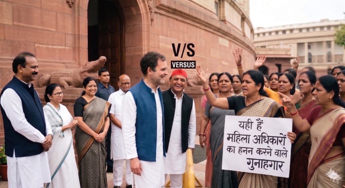 खड़े होकर ये जो लगा रहे ठहाके बार-बार 

वही हैं महिला अधिकारों के हनन के गुनाहगार 

#महिला_विरोधी_कांग्रेस
#AntiWomenAlliance
#MahilaVirodhiCongress