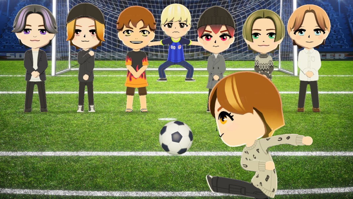 kougamea's tweet photo. ちびこいぬいぐるみにしたいくらい可愛くできたと自負している!!　推しは金髪の子　篠塚大輝よろしくね🤍
#トモコレ #timelesz https://t.co/vejyETQ7tU