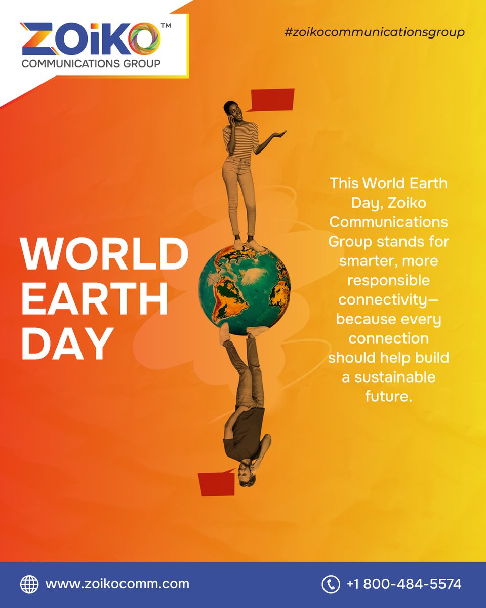 zoikocomm's tweet image. 🌍🌐Connecting Smarter for a Sustainable Future
This #WorldEarthDay, #ZoikoCommunicationsGroup stands for responsible, future-ready #connectivity
✨#Smartercommunicationsolutions
✨Built with #sustainability in mind
✨Because every #connection should contribute to a better planet